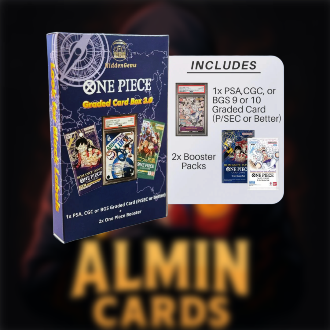 Hidden Gems® One Piece Graded Card Box 3.0 (Graded Card + 2x OP Booster)